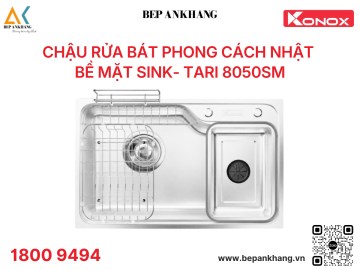 Chậu rửa bát phong cách Nhật bề mặt mịn Tari 8050SM